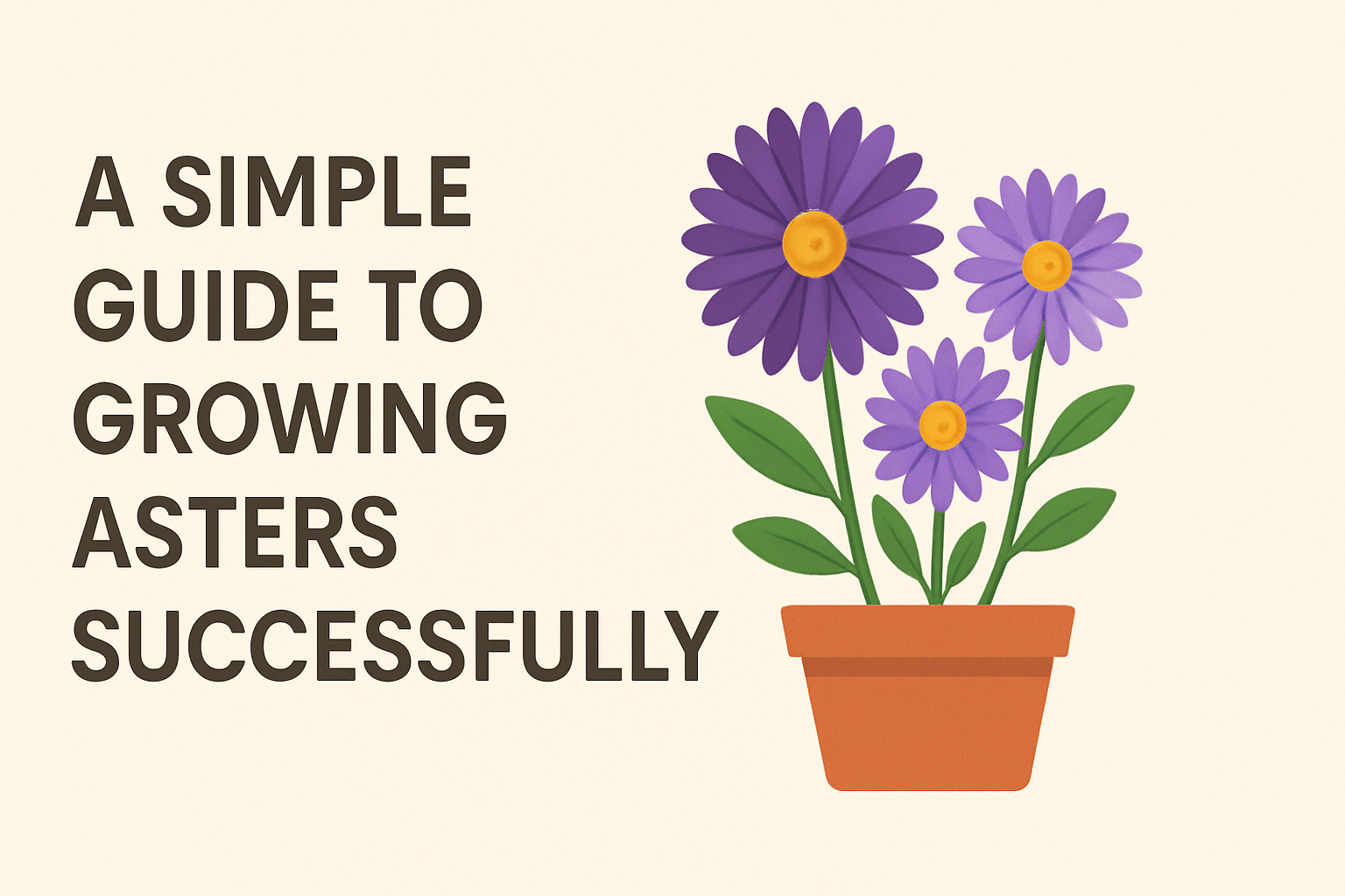Blooms That Brighten: A Simple Guide to Growing Aster Flowers Successfully