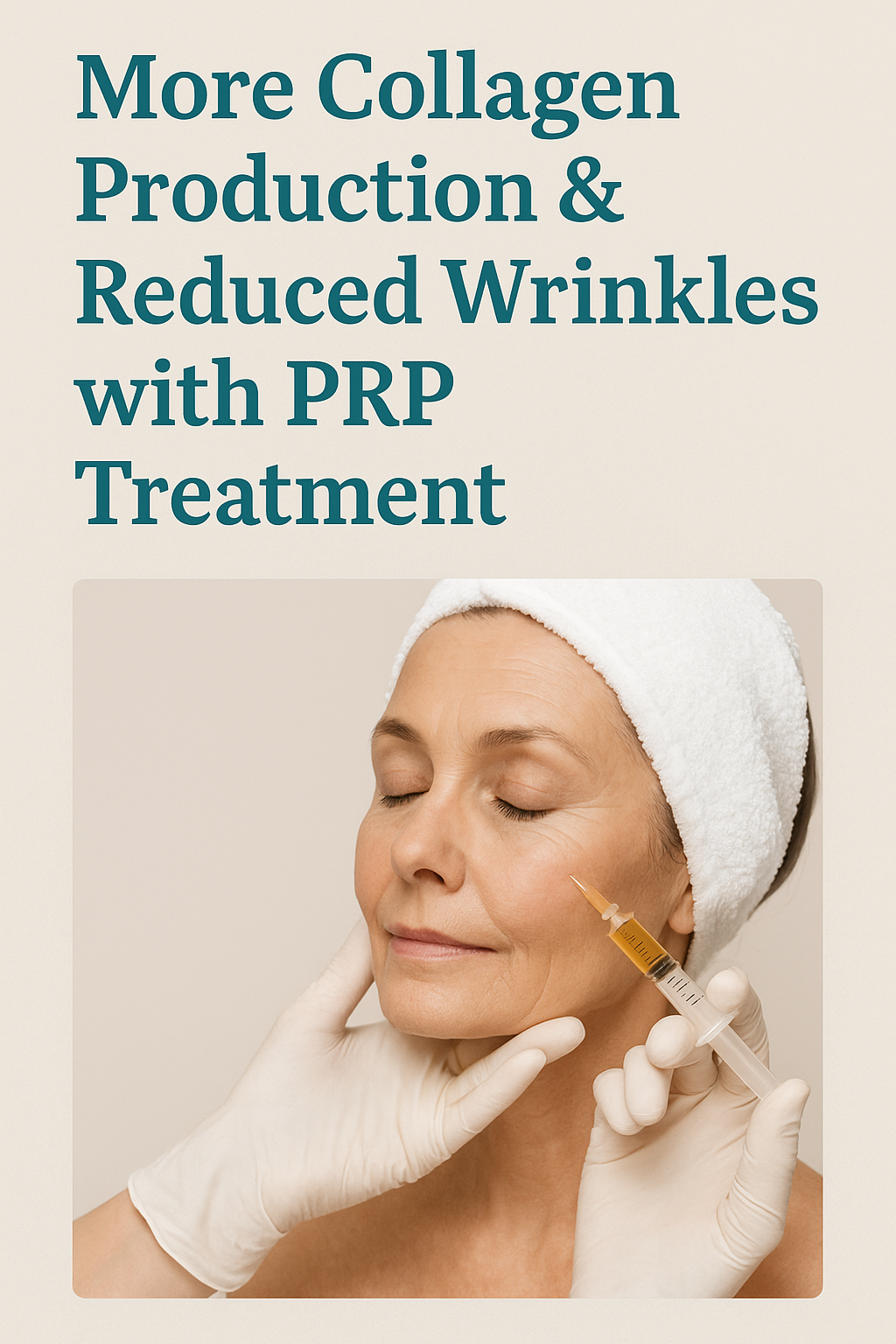 More Collagen Production & Reduced Wrinkles with PRP Treatment