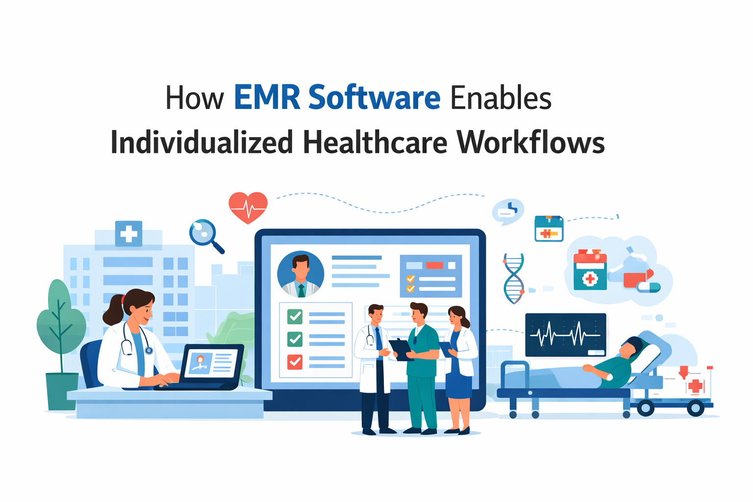 How EMR Software Enables Individualized Healthcare Workflows